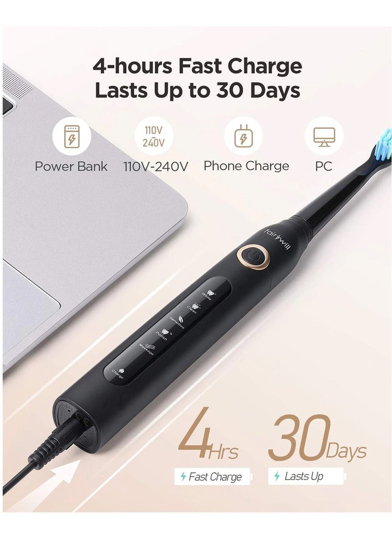 Fairywill - Portable Oral Irrigator USB Rechargeable Dental Water Flosser Jet Irrigator Dental Teeth Cleaner 3 Modes 300ML - Image 1