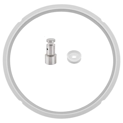CKANDAY Universal Silicone Sealing Ring for 5 & 6 Quart Electric Pressure Cookers, Replacement Parts Set Include Float Valve Seal, Gasket, Sealing Ring for 5, 6 Quart Models, Clear - Image 1