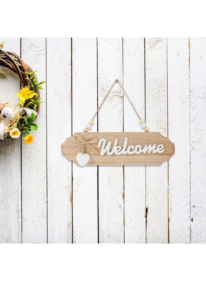 LAMAY Wooden Welcome Sign for Front Door Double-sided Farmhouse Decor for Home Porch and Wall Rustic Hanging Plaque Minimalist Design for Indoor and Outdoor Use - Image 4