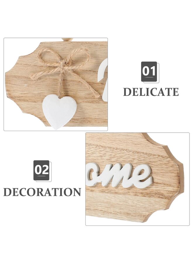 LAMAY Wooden Welcome Sign for Front Door Double-sided Farmhouse Decor for Home Porch and Wall Rustic Hanging Plaque Minimalist Design for Indoor and Outdoor Use - Image 2