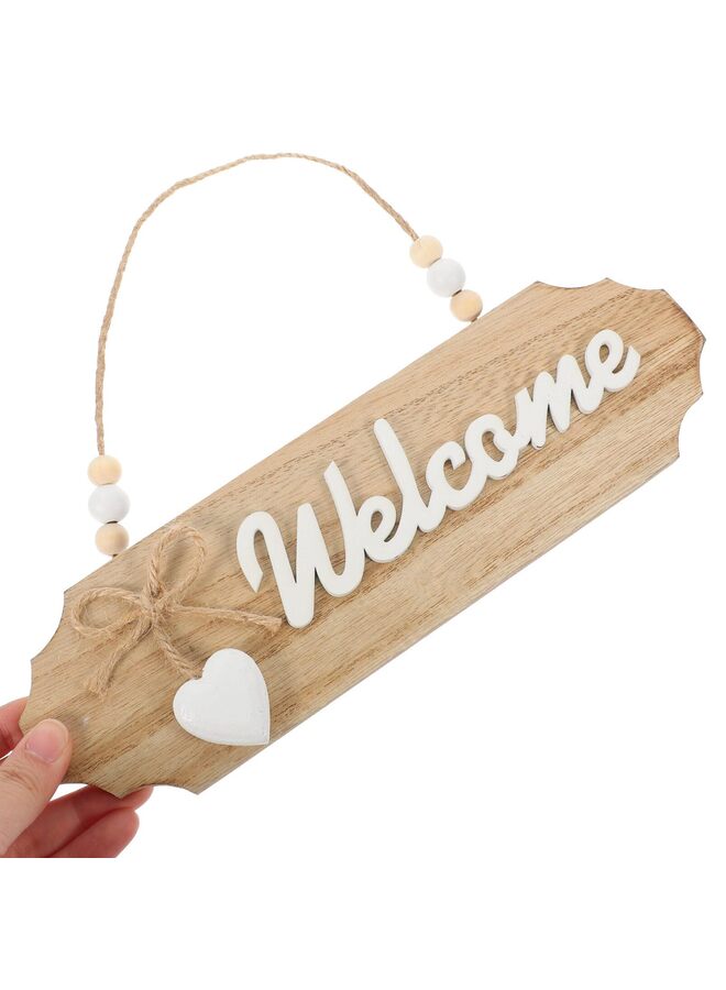 LAMAY Wooden Welcome Sign for Front Door Double-sided Farmhouse Decor for Home Porch and Wall Rustic Hanging Plaque Minimalist Design for Indoor and Outdoor Use - Image 3