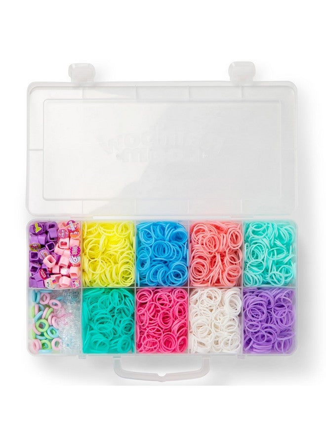 Rainbow Loom Rainbow Loom® Pretty Pastels, Beadmoji, Bracelet Making Kit for Girls - Includes Speed Loom™ and Dual Hook for Twice The Fun - Create Personalized Bracelets, Ages 7+  - Image 3