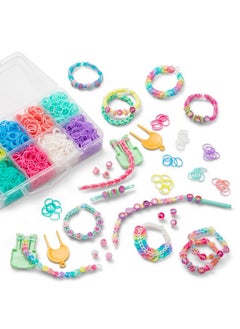 Rainbow Loom Rainbow Loom® Pretty Pastels, Beadmoji, Bracelet Making Kit for Girls - Includes Speed Loom™ and Dual Hook for Twice The Fun - Create Personalized Bracelets, Ages 7+  - Image 5