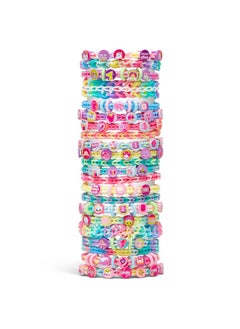 Rainbow Loom Rainbow Loom® Pretty Pastels, Beadmoji, Bracelet Making Kit for Girls - Includes Speed Loom™ and Dual Hook for Twice The Fun - Create Personalized Bracelets, Ages 7+  - Image 4