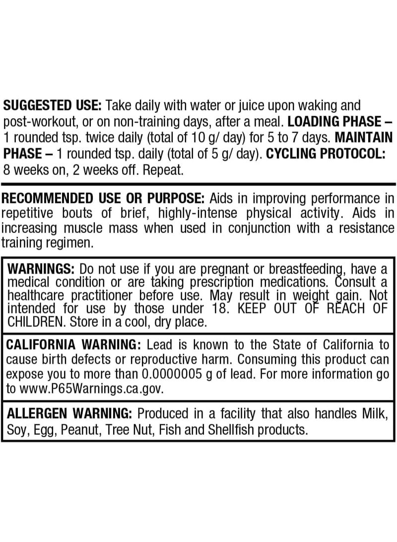 AllMax Nutrition Creatine Powder, 100% Pure Micronized Creatine Monohydrate, Pharmaceutical Grade Creatine (100G) - Image 5
