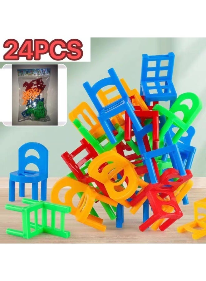 Children's Stacking Chair Balance Stool Stacking Music Children's Parent-child Party Intelligence Interactive Desktop Game Toy Wholesale