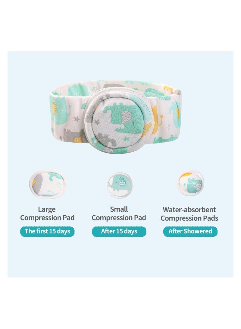 Y&D Hernia Belt for Baby, Umbilical with Convex Covered Compression Pads, Breathable Baby Belly Band, Adjustable Newborn Support Band Wrap 4 Packs, Babies Under 6.5kg - Image 2