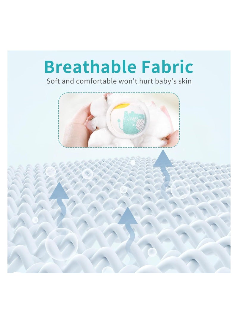 Y&D Hernia Belt for Baby, Umbilical with Convex Covered Compression Pads, Breathable Baby Belly Band, Adjustable Newborn Support Band Wrap 4 Packs, Babies Under 6.5kg - Image 4