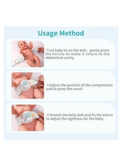 Y&D Hernia Belt for Baby, Umbilical with Convex Covered Compression Pads, Breathable Baby Belly Band, Adjustable Newborn Support Band Wrap 4 Packs, Babies Under 6.5kg  - Image 5