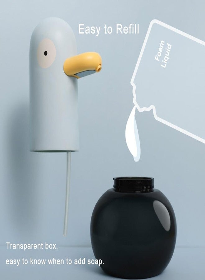 Ipalmay Kids Soap Dispenser - Cute Pigeon Automatic Foam Soap Dispenser for Bathroom Kitchen School Children, USB Rechargeable Hand-Free Detergent Dispensers 13.5oz New House Decor - Image 5
