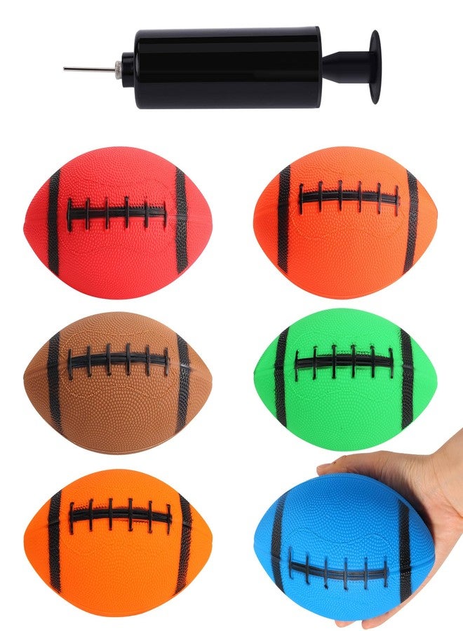 Shindel 6PCS Mini Inflatable Football, 6.3 inch Waterproof Footballs Toys for Kids Perfect Outdoor and Indoor Games, Football Party Favors - Image 1