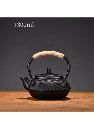 Cast Iron Teapot Kettle Kung Fu Tea Set Black 300 ml small Ding pot strainer - pzsku/ZE55AACDA5B5DD774FA20Z/45/_/1734174140/8a70bc08-9a9f-4811-9ea2-0d82e109ea81