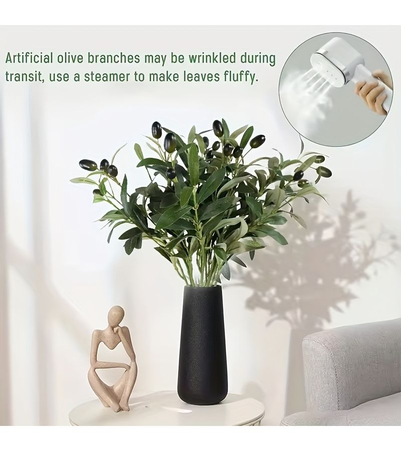 5 Piece Olive Branch Artificial Greenery DIY Bouquet Decoration For Home - Image 4