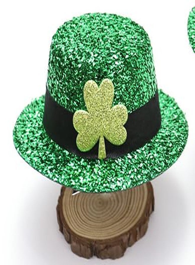 LKQBBSZ St Patricks Day Hat Mini Dolls Baby Decor Green Blouses Party Hat St. Patrick’s Day Tops Hat Doll Hat - Image 3