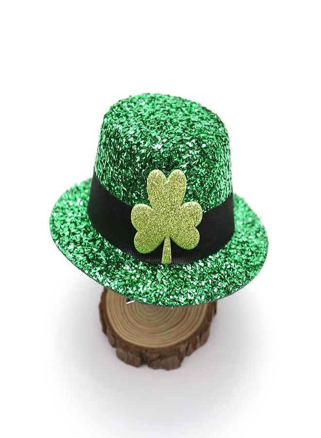 LKQBBSZ St Patricks Day Hat Mini Dolls Baby Decor Green Blouses Party Hat St. Patrick’s Day Tops Hat Doll Hat - Image 2