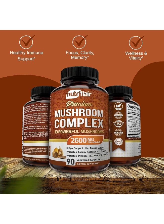 NutriFlair Premium Mushroom Complex 2600mg - Image 5