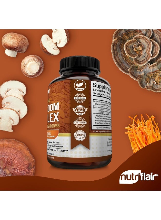 NutriFlair Premium Mushroom Complex 2600mg - Image 4