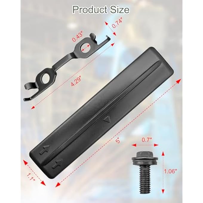 rayihni طقم تفكيك حامل الأمتعة السقفي مناسب لتويوتا 4Runner RAV4 Highlander Land Cruiser لكزس LX570 GX470 GX460، استبدال 75596-35030 63185-42020 90119-08C47 أسود - Image 3