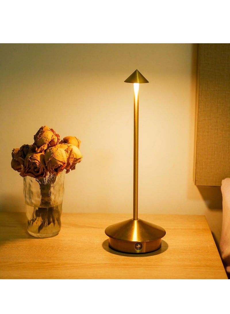 general 3-Color Dimming Cordless LED Table Lamp, Rechargeable Battery Operated Lamp for Home Decor, Restaurant Ambiance & Outdoor Camping - Image 2