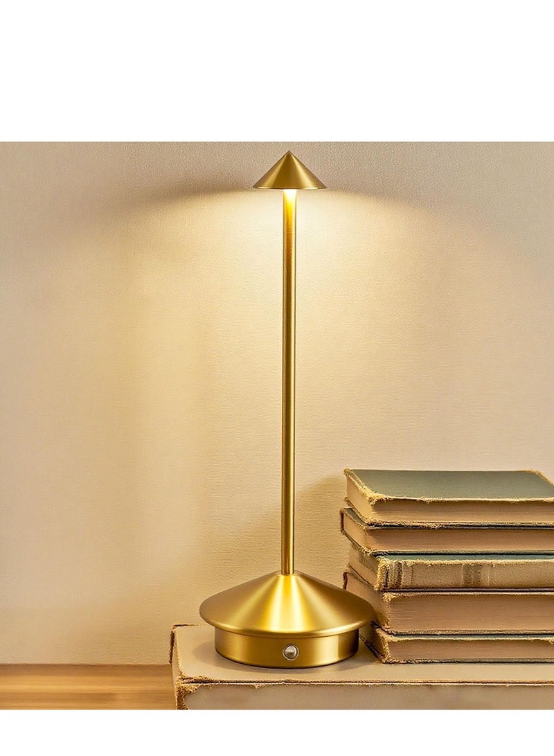 general 3-Color Dimming Cordless LED Table Lamp, Rechargeable Battery Operated Lamp for Home Decor, Restaurant Ambiance & Outdoor Camping - Image 1