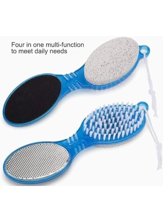 4-in-1 Dead Skin Remover with Foot File – Multi-Function Foot Care Brush (Multicolor) - Image 1