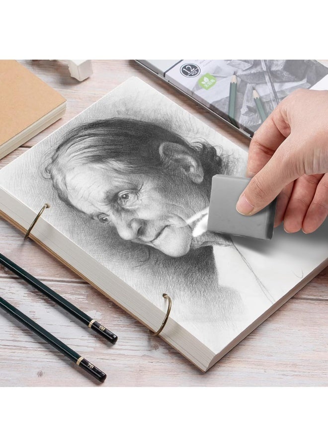 فابير كاستل ممحاة فابر كاستل - ممحاة فنية للرسم، مقاس كبير - 4 قطع (ألوان متنوعة) - Image 4