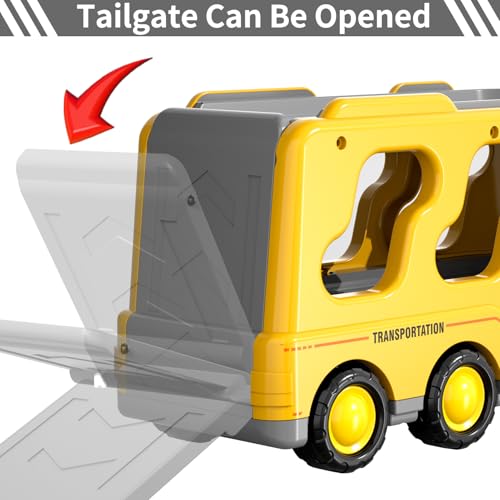 Bennol Construction Truck Toys for Toddler Boy 1 2 3 4 5 Year Old, Car Trucks Birthday Gifts Toys for Kids Ages 1-3 3-5, 5-in-1 Construction Trcuk with Excavator, Crane Mixer, Bulldozer - Image 4