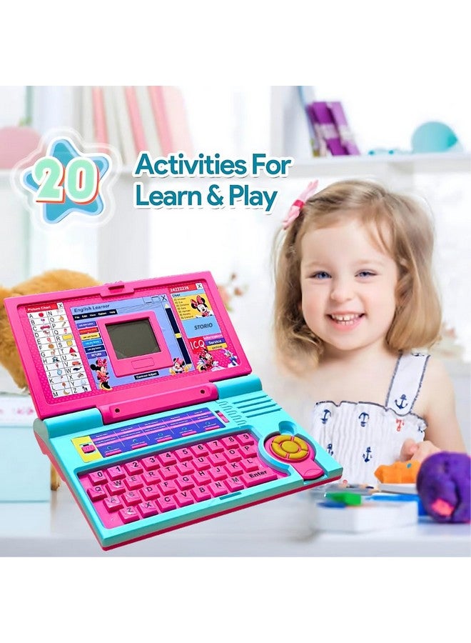 Storio Storio Minnie Mouse Educational Laptop Computer Toy with Mouse | 1 Year Extended Warranty | Kids Above 3 Years | 20 Fun Activity Learning | Learn Letter Words Games Mathematics Music Logic Memory  - Image 2