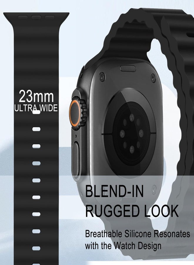 surundo 6 Pack Sport Band - Compatible with Apple Watch Ultra 2/Ultra Bands 49mm 45mm 44mm Men Women,Breathable Trail Loop+Alpine Loop+Ocean Bands for iWatch Ultra 2/Ultra Series 10 46mm SE 9/8/7/6/5/4 - Image 2