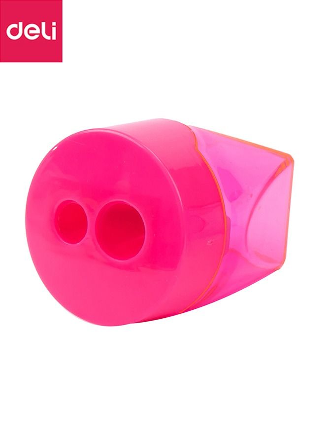 ديلي براية أقلام قياسية ذات فتحتين وشفافة مستديرة وشفافة سهلة الإمساك - Image 4