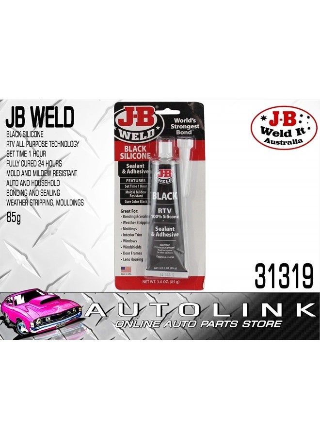 J-B WELD 31319 RTV Silicone Sealant and Adhesive - Black - 3 oz.  - Image 4