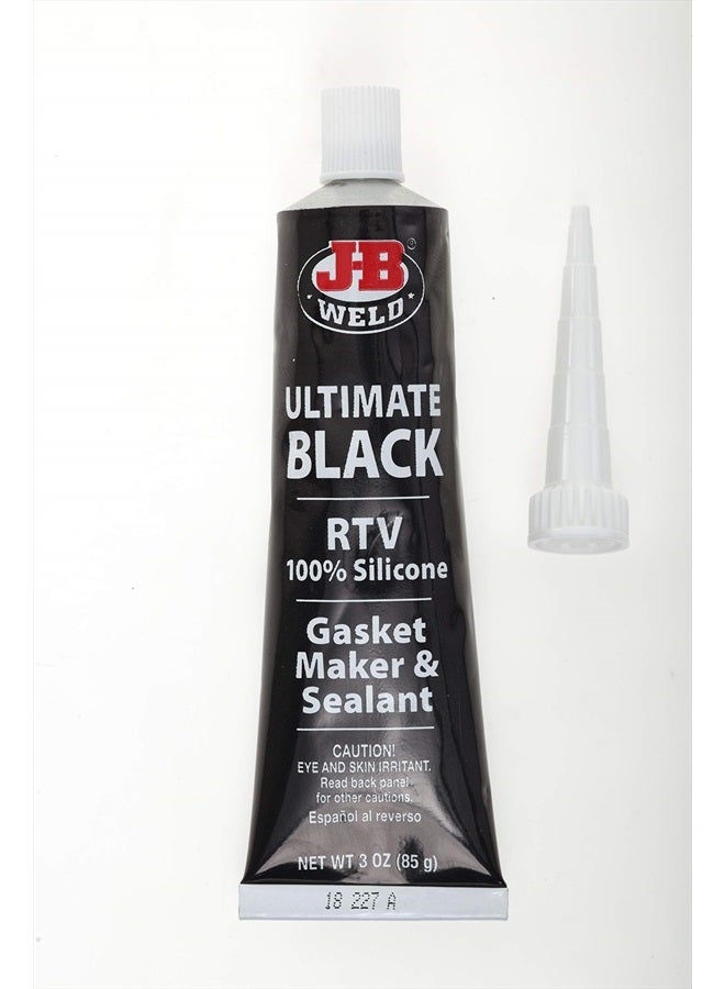 31319 RTV Silicone Sealant and Adhesive - Black - 3 oz.