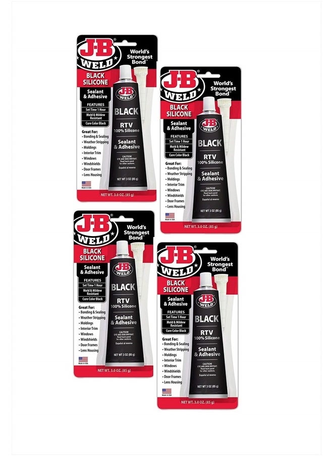 J-B WELD 31319 RTV Silicone Sealant and Adhesive - Black - 3 oz.  - Image 5