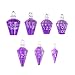 CRITALLIC 7PCS Potion DND Dice SetTransparent Sharp Edge Die Set DD RPG Polyhedral Diefor Dungeons Dragons Pathfinder and TTRPG Roleplaying GamesPurple - Image 2