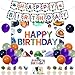 Balterever Geology Birthday Party Decoration Crystal Minerals Rocks Happy Birthday Banner Cake Cupcake Toppers Crystal Diamond Happy Bday Backdrop for Bday Baby Shower Decoration - Image 2