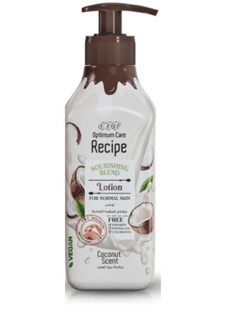 Optimum care Recipe Nourishing Blend lotion for Normal skin - Coconut Scent 370 ML. - pzsku/ZE55B8C13B88512754935Z/45/1742505654/17966fb5-6bbc-4d5e-a654-f8836aad25c0