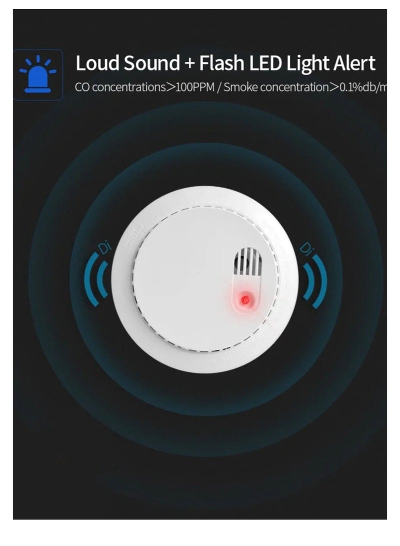 9V Battery Wireless Smoke Detector that sounds alert alarms, certified by SASO Saber - Image 4