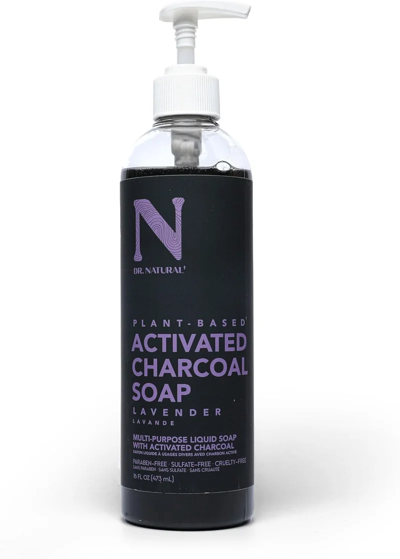 Dr. Natural Dr. Natural Activated Charcoal Liquid Soap - Lavender, 16 oz