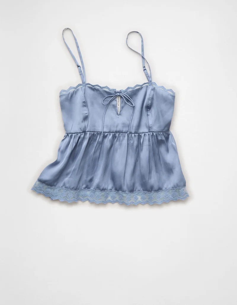 American Eagle  AE Tiered Ruffle Tank Top for Women | Best Price UAE