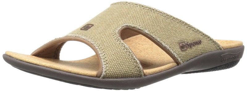 Spenco Women's Kholo Canvas Slide Sandal, Straw, 5 M US - Image 2