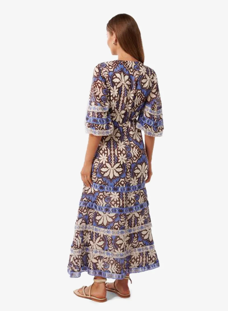 forever new Natalia Tiered V Neck Maxi Dress