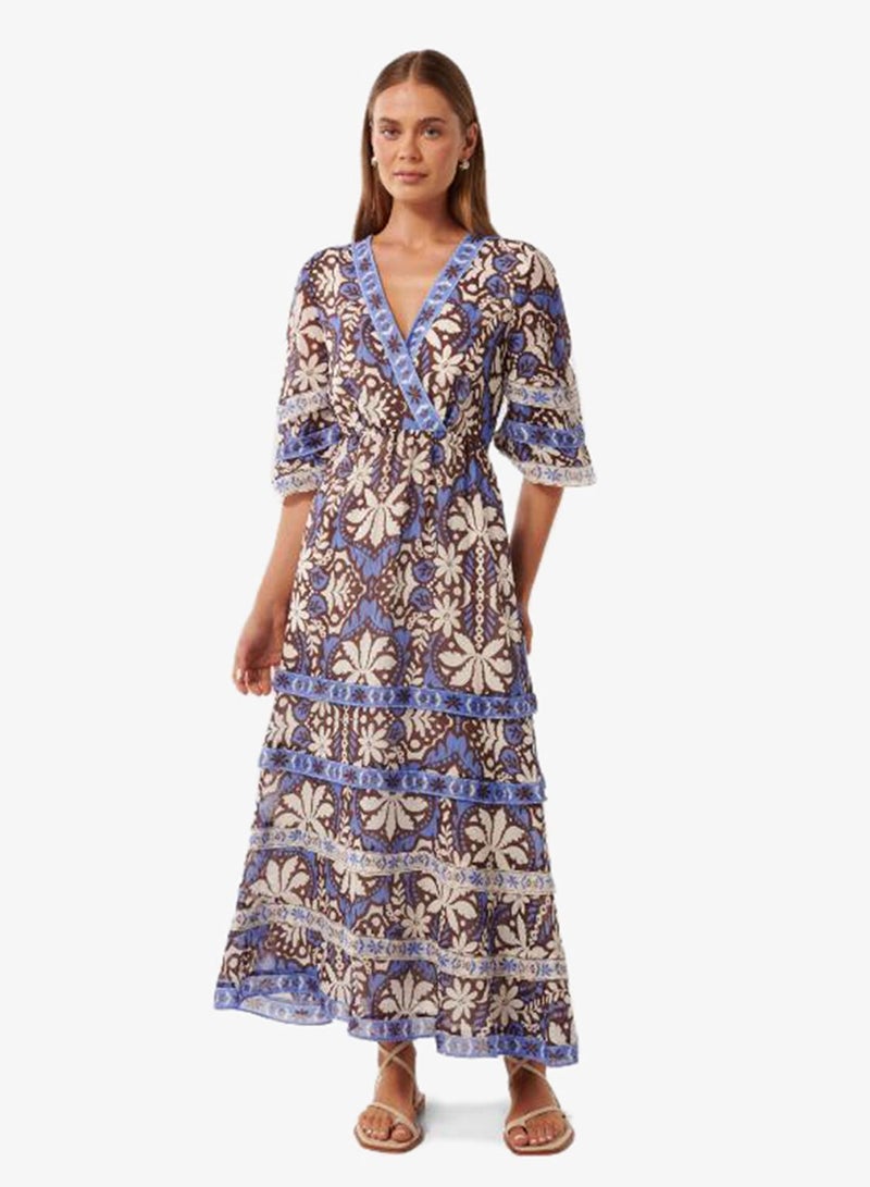 forever new Natalia Tiered V Neck Maxi Dress - Image 1