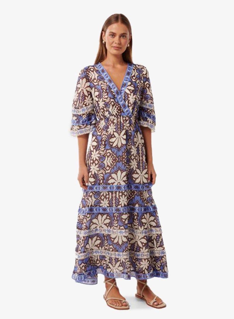 forever new Natalia Tiered V Neck Maxi Dress - Image 4