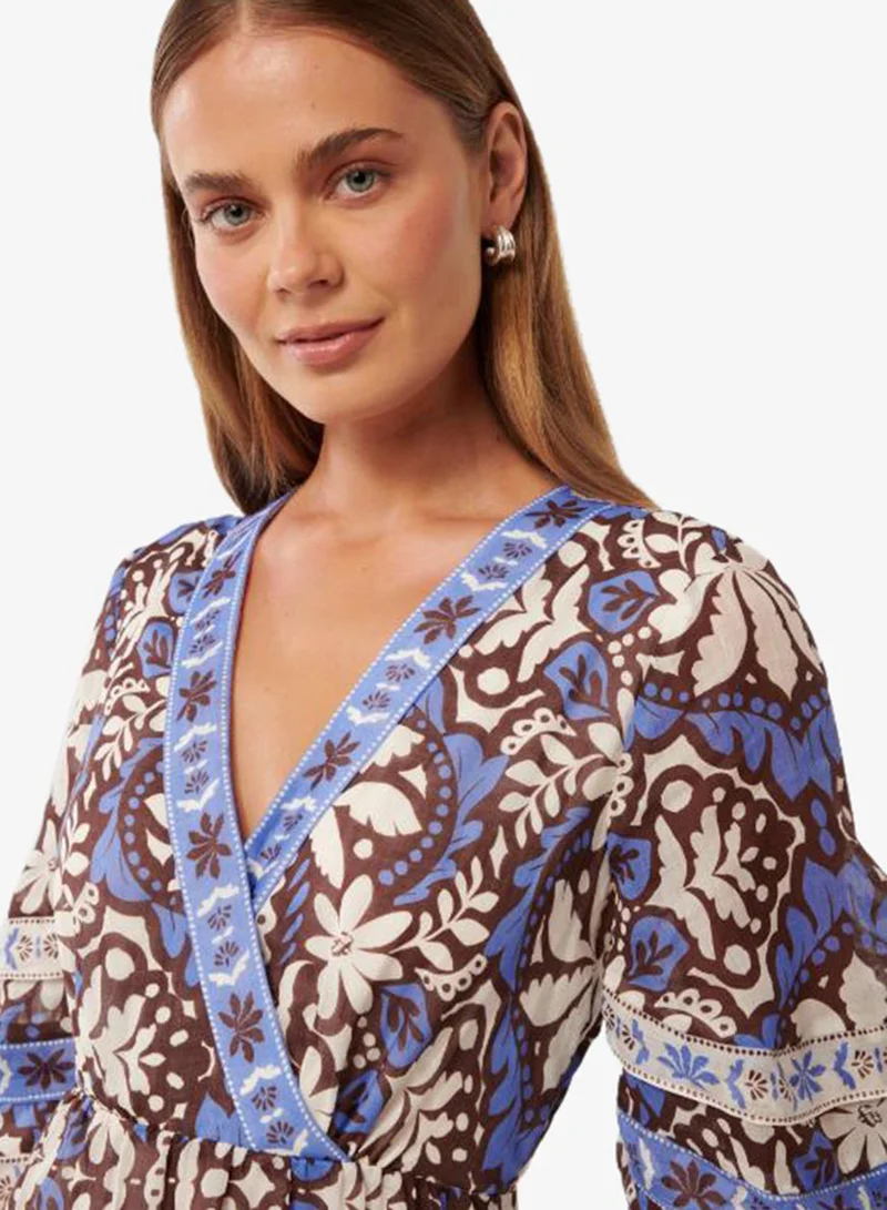 forever new Natalia Tiered V Neck Maxi Dress