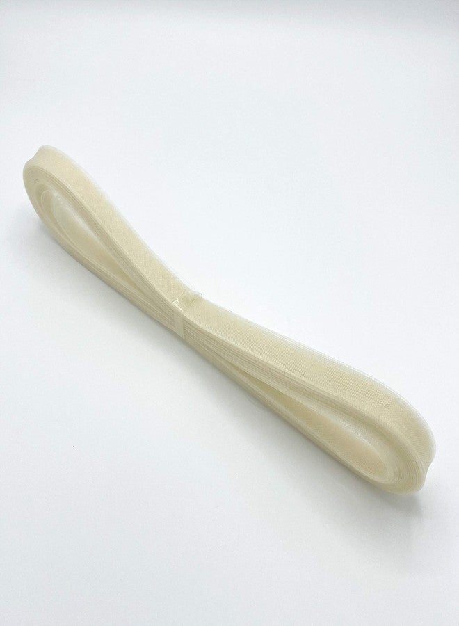 TOP TRIMMING Soft Polyester Ivory Horsehair Braid, Selling Per Roll (1/2'' Wide), 22 Yards (Ivory) - Image 1