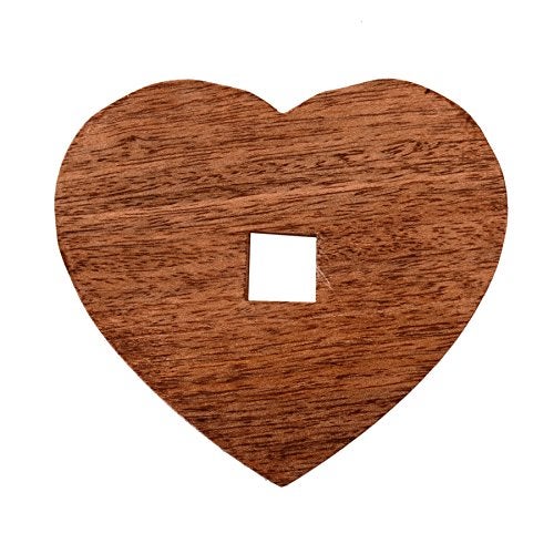 Purpledip Wooden Coasters 'Stacked Hearts': Unique Dining Accessory, Housewarming Gift (11071) - Image 3