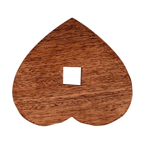 Purpledip Wooden Coasters 'Stacked Hearts': Unique Dining Accessory, Housewarming Gift (11071) - Image 5