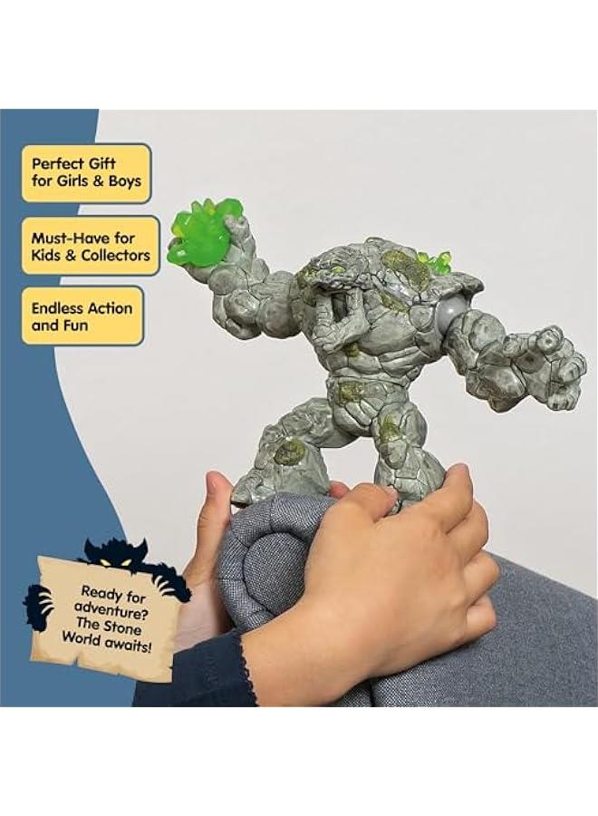 Arabest Eldrador Creatures - 8 Stone Monster Toy with Crystal Set - Cool Movable Monster Action Figure for Boys and Girls - Fantasy Rock Beast Figurine - Durable Creature - Fun Toys for Kids Ages 7+ - Image 2