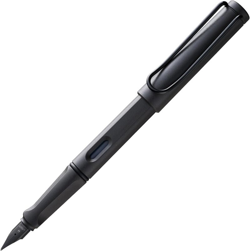 لامي قلم رصاص LAMY Safari Umbra، مع مقبض مريح ونقطة من الفولاذ الأسود، مقاس M؛ مثالي للكتابة والخط، يشمل خرطوشة حبر زرقاء من نوع LAMY T10، مناسب للمستخدمين الأيمنين - Image 1