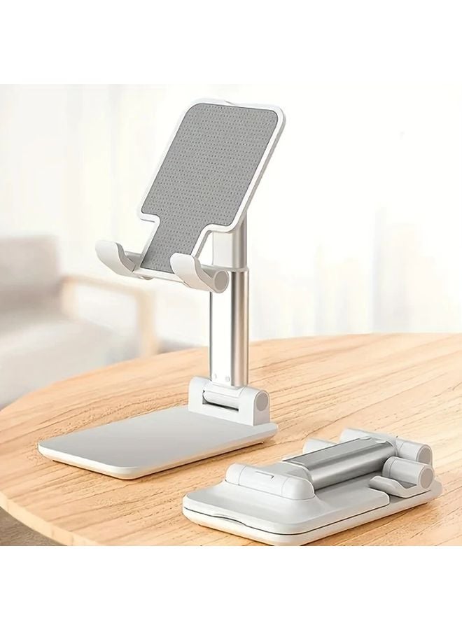 Black Adjustable PVC Phone Stand Retractable Portable For All Phones - Image 2